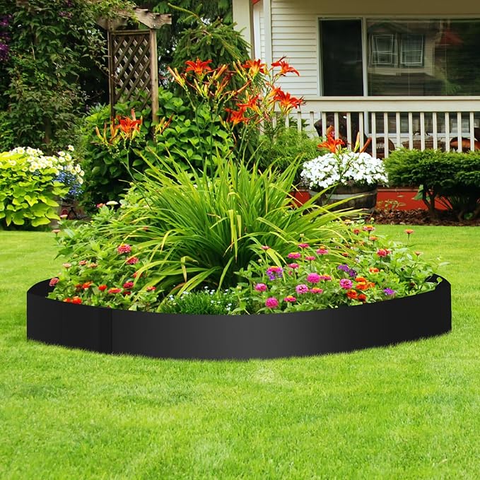 40" L X 7.5" H Metal Landscape Edging, 10 Pack Galvanized Steel Garden Edging, Garden Edging Border for Lawn, Flower Bed, Yard