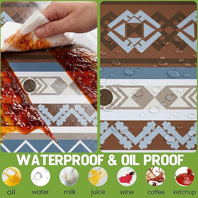 Fitted Picnic Table Cover with Bench Covers Fitted Rectangle Table Cloth Tablecloth Camping Gear Essentials Rv Accessories Road Trip Supplies Car Travel Must Have 8 Ft Foot Feet 96in Boho Bohemian