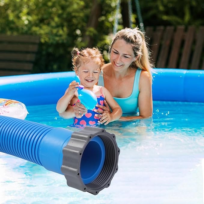 Pool Hoses for Above Ground Pools 1.5" x 59" Pool Pump Hose Filter Pumps Replacement Hose Accessories Fits for Intex Filters Pump Above Ground Pools Sand Filter, 2 Packs