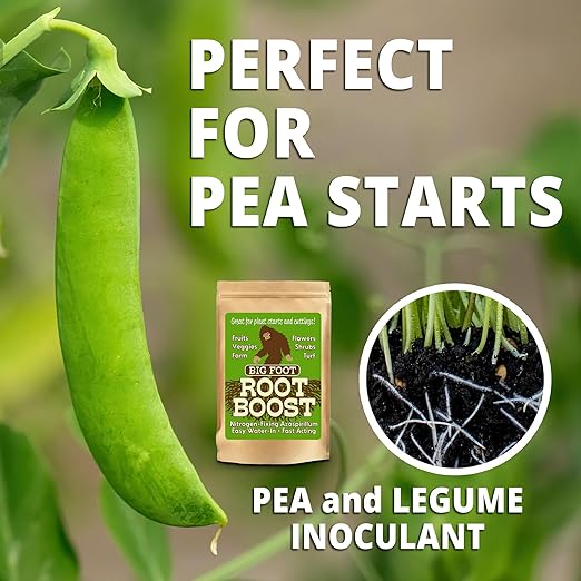 Big Foot Probiotic Root Boost Water Soluble Powder For Established Plants and Transplants - GROW ROOT SIZE, Increase Nitrogen, Grow New Plants from Cuttings, Pea Inoculant - 15 Pounds