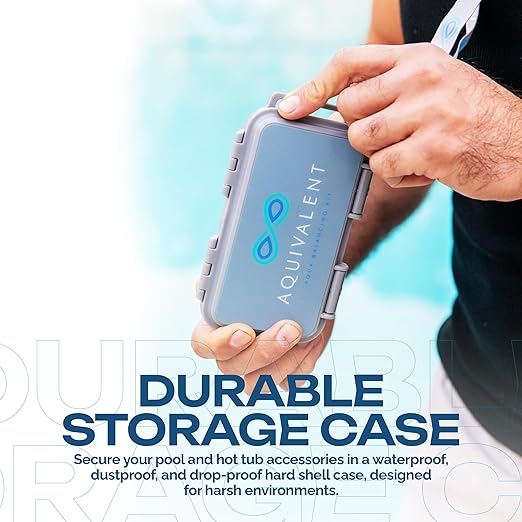 Advanced Pool & Hot Tub Test Strips with AI-Powered Mobile App - All-in-One Water Test Kit for Pools, Spas, and Above Ground Pool Accessories (Starter kit)
