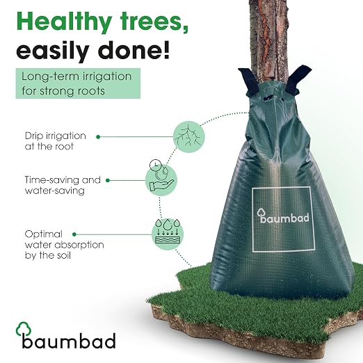 1 Premium Watering Bag 20 Gallons PVC UV Resistant Slow Release Watering Tree Bag in Green Visit The baumbad Store (6, 20 Gallons)