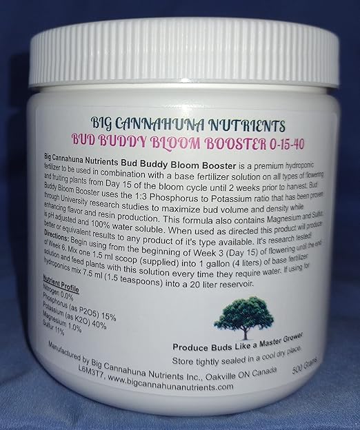 Big Cannahuna Nutrients Bud Buddy Bloom Booster (250, Grams)