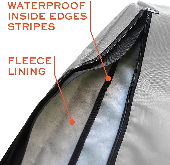 Outdoor TV Cover 86-90 inch - with Zipper, Weatherproof, Waterproof 360 Degrees Protection, Soft Non Scratch Interior - Gray