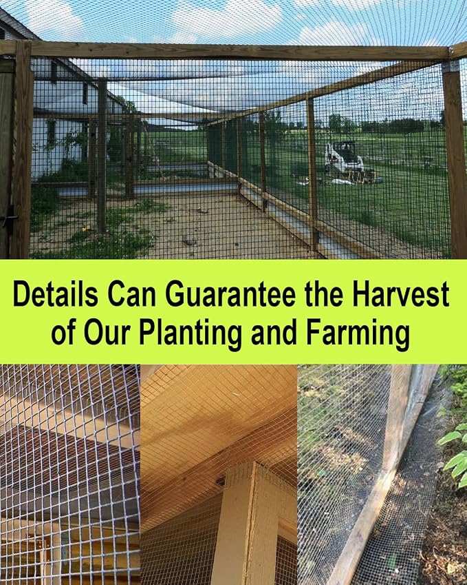 Hardware Cloth 1/2 inch 16 x 25 ft 19 Gauge - Black Vinyl Coated Wire Mesh Roll Chicken Wire Fencing Wire Fence Rolls