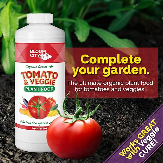Bloom City Veggie Cure Blossom End Rot Solved for All Garden Plants & Vegetables, (128 oz)