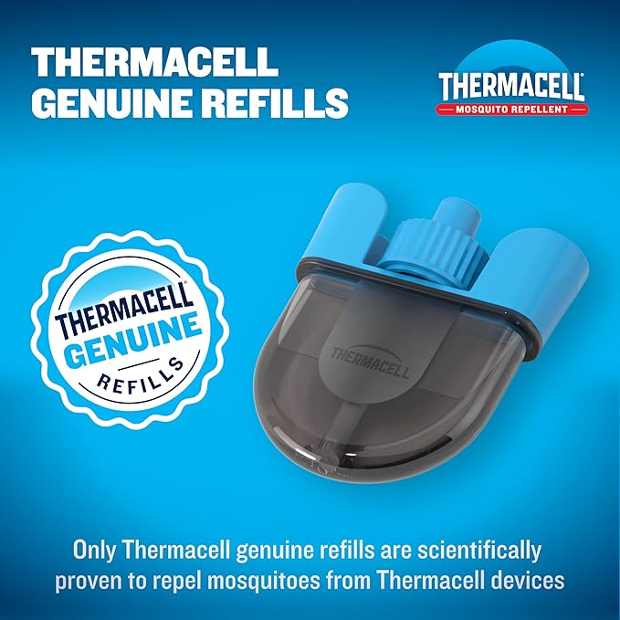 Thermacell Rechargeable Mosquito Repeller Refills; Advanced Repellent Formula Provides 20 Foot Protection Zone; Compatible with Thermacell E-Series & Radius Only; No DEET, Spray or Flame