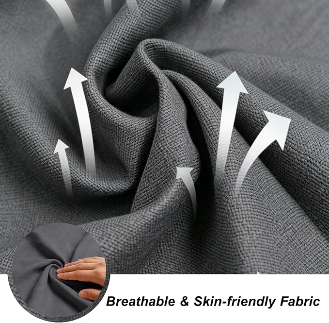 12 Pcs Patio Cushion Covers, Outdoor Rattan Sectional Sofa Cushion Covers, Replacement Washable & Reusable Furniture Protector for Patio Couch (12Pcs-Gray, 24 * 24 * 3.15-inch)