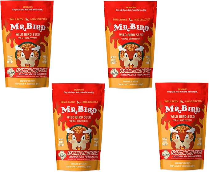Mr. Bird 4-Pack Flaming Hot Feast Small Loose Seed Bag 2 lbs.