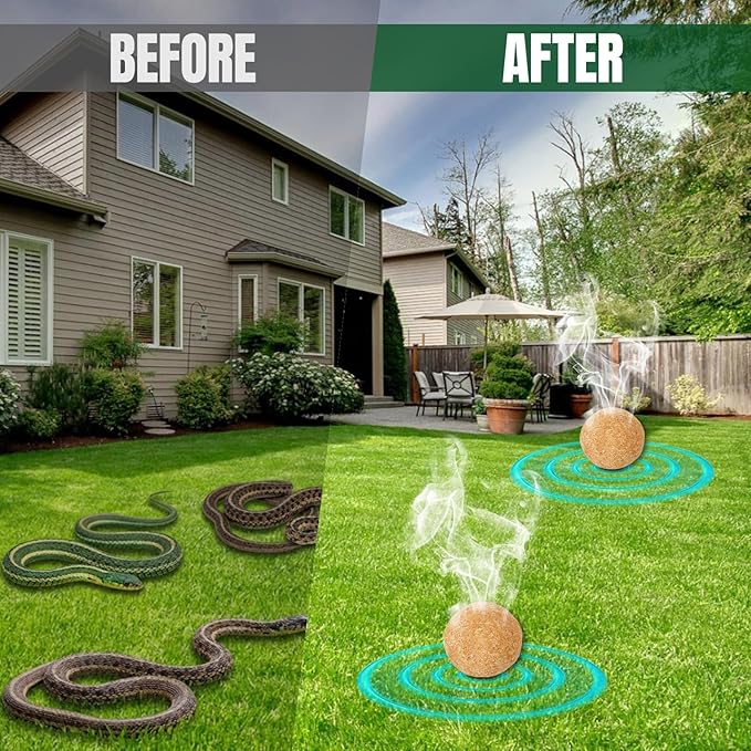 20Pack Snake Repellent, Snake Repellent for Yard, Lawn Garden, Outdoor Use, Snake Away, Plant Essential Oils to Repel Snake,Snake be Gone