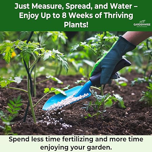 Gardenwise 13-13-13 Slow Release Granular Fertilizer – All Purpose Plant Food 13 13 13 for Outdoor Grass, Vegetables, Roses, Flowers, Shrubs, Trees. Lawns, Gardens, Potted Plants (3 quarts)