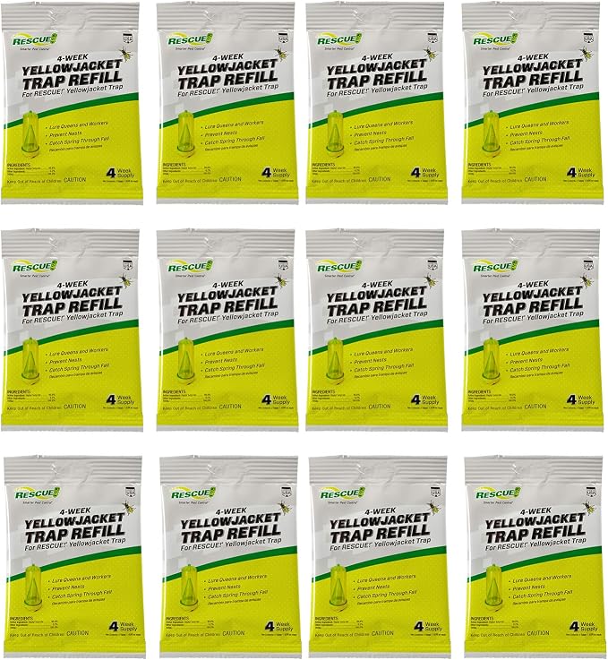 RESCUE! Yellowjacket Attractant – 4 Week Supply - 12 Pack