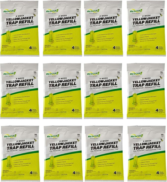 RESCUE! Yellowjacket Attractant – 4 Week Supply - 12 Pack