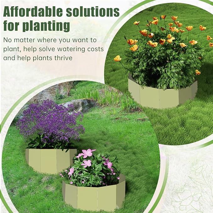 Decoroca Hillside Planter for Slope - Innovative & Durable Terrace-Style Planters for Slope Gardening - Prevent Soil Erosion, Beautify Hillsides & Landscapes (40" W x 14" H/Set of 4)