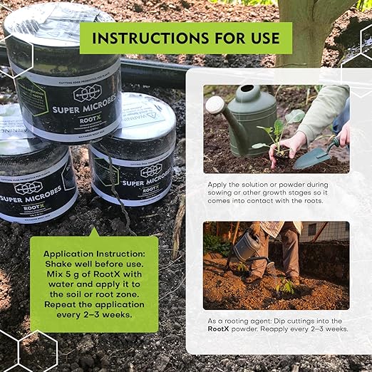 Root Booster & Cloning Powder | Stronger Than Rooting Hormone | Mycorrhizae, Trichoderma & Bacillus for Explosive Root Growth | Grow More Roots, Grow More Buds | Soil & Hydro | 150g