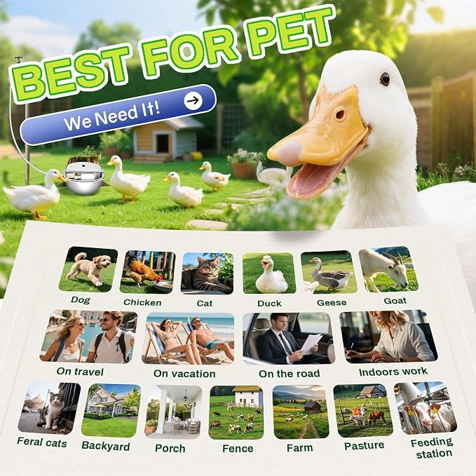 Automatic Animal Drinking Water Bowl with Float Valve, Standard Pipe, Stainless Steel Waterer Feeder Farm Dog Dispenser Kit Self Filling for Livestock Horse Goat Water Trough