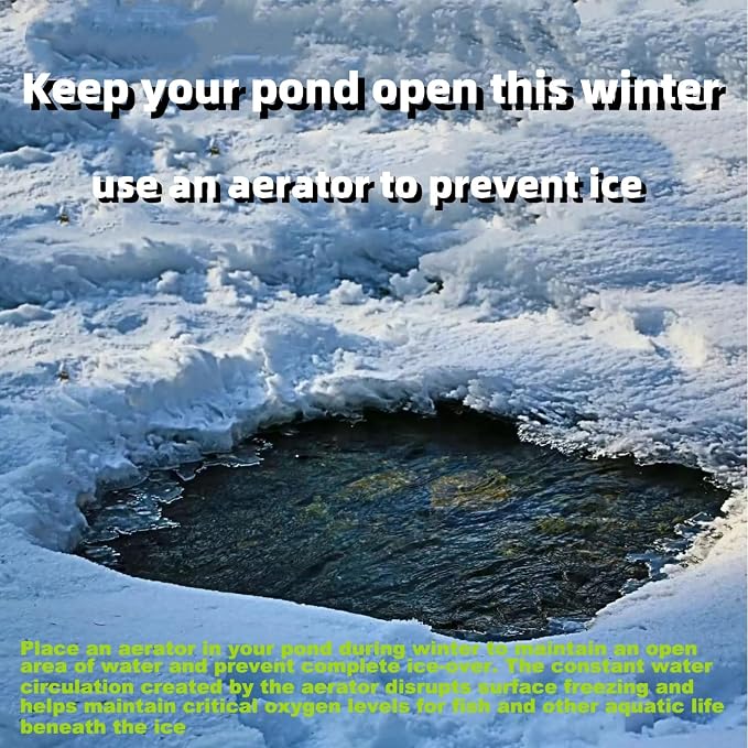 pond aerator pump pond aerator, pond aerators for outdoor ponds1000 & 2000 Gallons ，Voltage120V 4.5W Electric Water air Pump (blue（pond air2）)