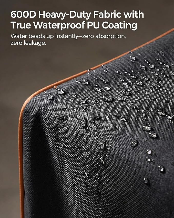Outdoor Sofa Cover, Waterproof Patio Furniture Cover 90W x 42D x 33H inches Heavy Duty 600D Oxford Fabric Black