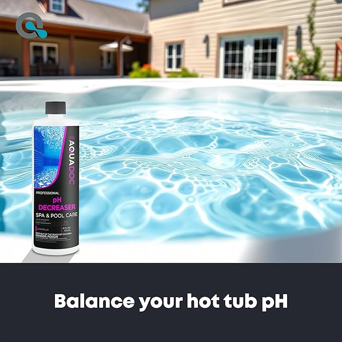 MAV AquaDoc pH Decreaser - pH Down for Hot Tub Spa - 16oz Liquid Hot Tub Chemicals pH Reducer