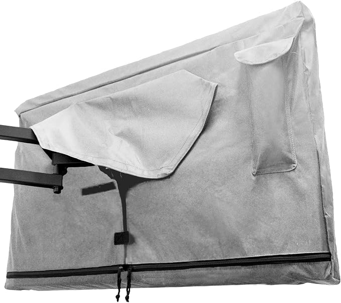 Bozzcovers Outdoor TV Cover 70-75 inch - with Zipper, Weatherproof, Waterproof 360 Degrees Protection, Soft Non Scratch Interior - Gray
