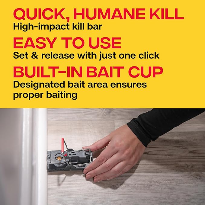 Victor M144B Instant Power-Kill Easy Set Reusable Rat Trap - 6 Traps