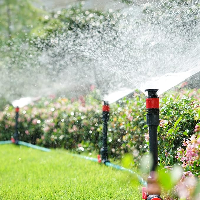 Eden 95959 Hose Hanger W/Multi-Adjustable Garden Sprinkler