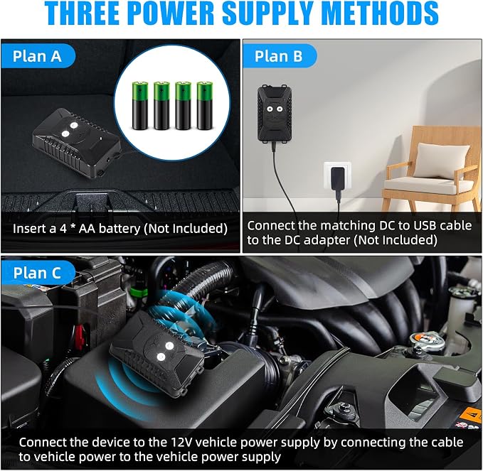 Upgraded Rodent Repellent for Car Engines Ultrasonic Mouse Deterrent for Rat Mice Squirrels Battery Operated Car Rodent Repellent Under Hood Rat Deterrent for Attic Barn Garage Indoor Outdoor,2 Pack