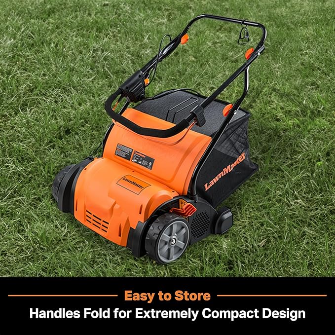 LawnMaster GV1314 Electric 15” 13 Amp Dethatcher and Scarifier