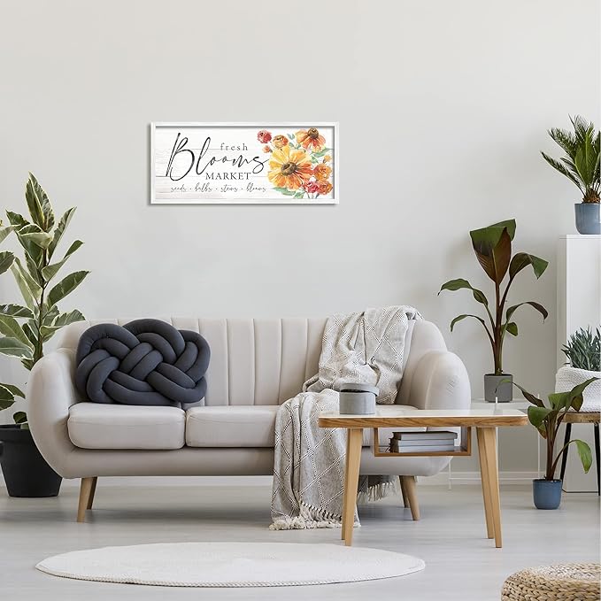 Stupell Industries Fresh Blooms Market Seeds Bulbs Stems Flower Illustration, Design by Courtney Morgenstern