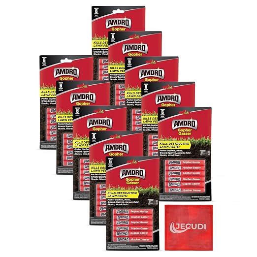 Gopher Gasser Bundle Pack – 3 Packs of Gopher Gassers (6 Per Pack) with Professional Contractor Tips – Rodent Control for Lawns, Gardens & Golf Courses – Outdoor Use Only (10)