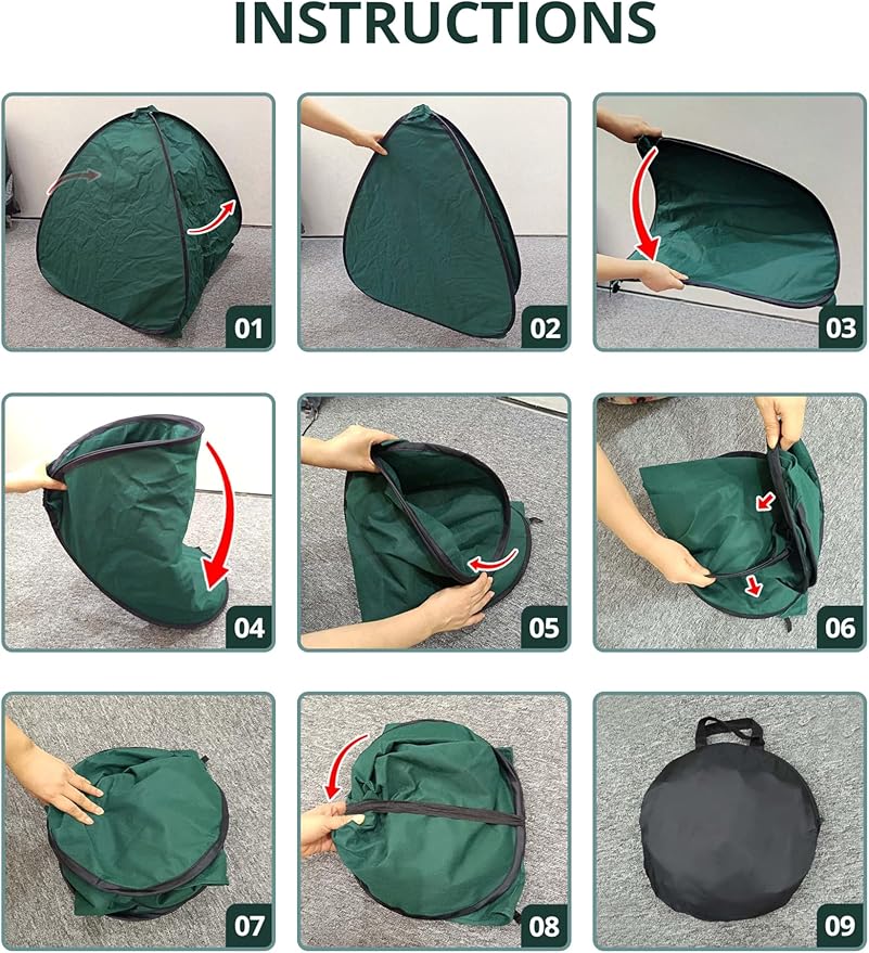 2 Pcs Pop Up Shrub Covers Frost Protection Tent, 30" x 28" x 28" Winter Plant Cover Freeze Protection, Warm Garden Plant Protector Tent for Protecting Outdoor Shrub Fruit Potted Plants from Snow & Ice