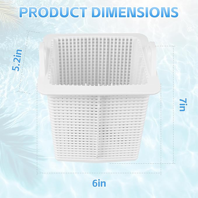SPX1600M Pool Pump Strainer Basket, Reinforced-Duty Replacement for Hayward Super Pump, Heavy Duty Durable, 6” x 5.5” Approx with Handles