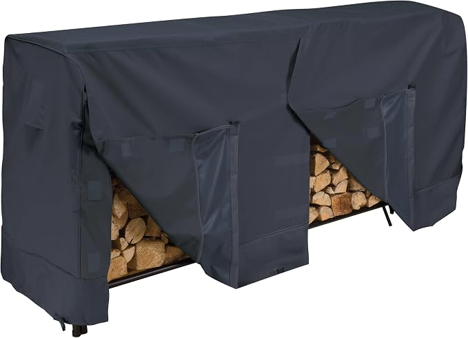 Classic Accessories Garage Series Log Rack Cover/Houssee, Black, Fabric, 8 in