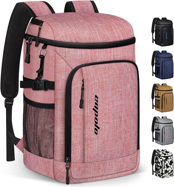 Capolo Cooler Backpack Insulated Waterproof for Women Men,36/45 Cans Lunch Backpack Coolers Leak Proof Soft Cooler Bag Ice Chest for Camping Beach