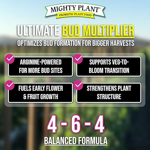 Flowering Bloom Booster Plant Enhancer – Arginine-Powered Growth Formula for Explosive Bloom & Fruit Set | Prime2Bud Ideal for Garden Flowers & Fruit-Bearing Vegetables (1, Pounds)