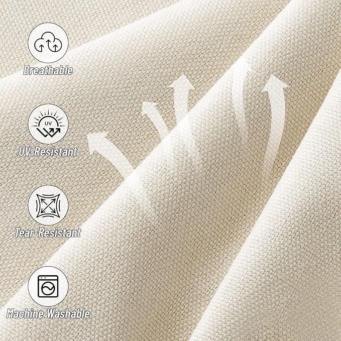 14 Piece Outdoor Cushion Covers Replacement, Waterproof Patio Couch Cushion Covers, Outdoor Furniture Sofa Covers with Zippers, Cover Only