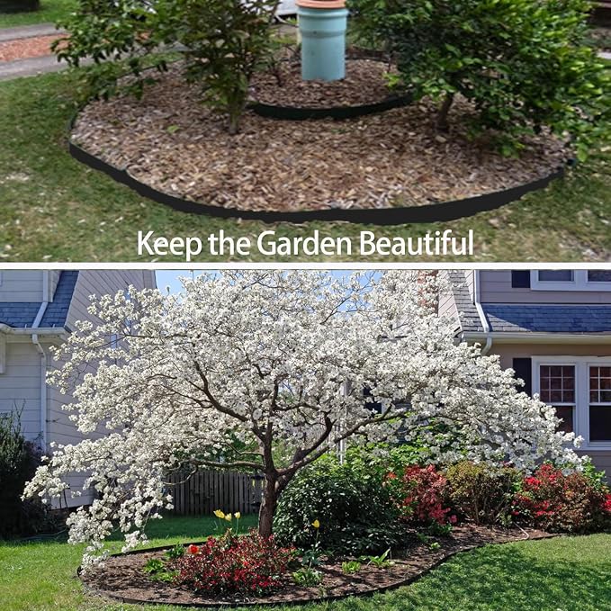 25ft x 24in x 60mil Tree Root Barrier for Landscaping & Protect Roads | Bamboo Barrier Heavy-Duty Root Blocker Rhizome Control Barrier