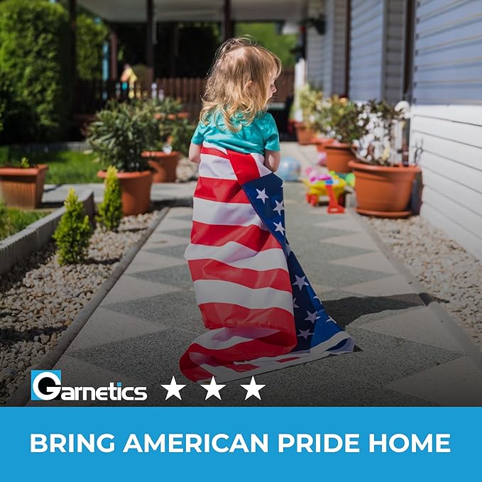 American Flag | American Flags for Outside 3X5 |100% Made in USA Flag-not imported - Premium US Flag 3X5 Heavy Duty Outdoor with Embroidered Stars and Sewn Stripes.