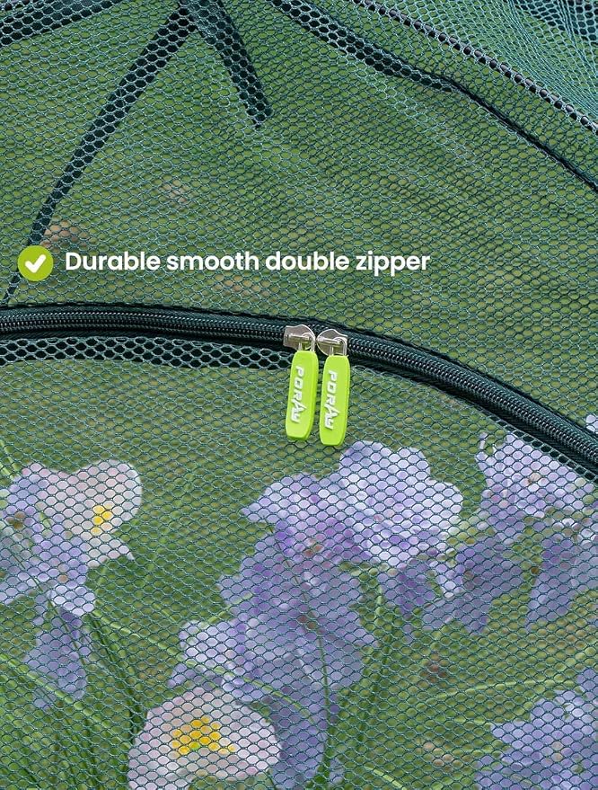 Pop up Gardening Net Cover,29.5x29.5x39.4 inches Pack of 2,Pest Guard Cover for Vegetables Fruits Durable Plant Gardening Net, Pop-Up Chicken Pen for Small Animals Outdoor Run and Pet Enclosure