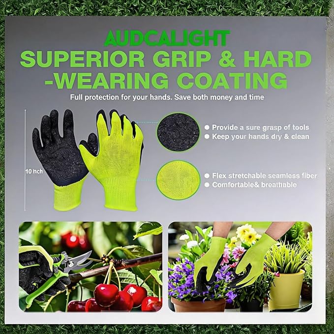 4-Pack Bypass Pruning Shears, Titanium Steel Blade,With Gardening Gloves,Shears Stainless, Ergonomic Hand Pruning Shears for Trees, Plants (Shears Gardening Tool Kit)