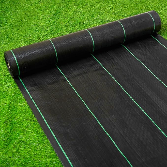 Weed Barrier Landscape Fabric Heavy Duty,3.2 OZ Premium Garden Weed Blocker Fabric for Weed Control, Plastic Ground Cover with Woven Weed Cloth,Durable Landscaping Fabric (4FT X 250 FT)
