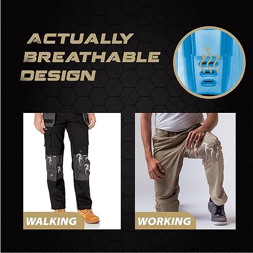 3 Pairs No Strap Knee Pad Insert for Work Pants, Uniforms, and Tactical Pants, Breathable Pocket Knee Pads for Gardening, Construction, Flooring, Cleaning, and Garage, 9.3''×6.5''×1'', Blue