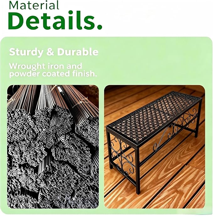 2 Tier Metal Plant Stand, Ladder Flower Pot Holder Plant Stands, Stackable Heavy Duty Tall Plant Shelf Flower Pot Holder for Patio Garden Corner Balcony Living Room (1 Tier H9.8 In-Black)