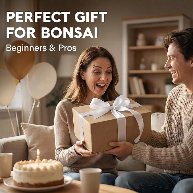 Bonsai Starter Kit – Growing Jacaranda Bonzai Tree | Complete Indoor Tree Kit for Growing Plants with Tools & Planter – Gardening Gifts for Mother, Women & Men