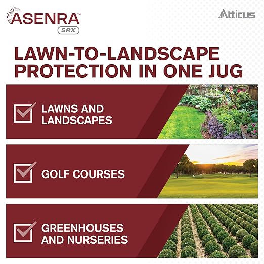 Atticus Asenra SRX (4 OZ) Liquid Grub Control for Lawns, Landscapes - 18.4% Chlorantraniliprole – Kills White Grubs, Caterpillars, Armyworms, Adult Beetles & More (Season-Long Control – 4-Months)