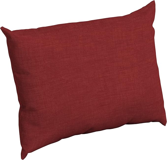Arden Outdoor Cushion Pillow Back, 23 x 17, Rain-Proof, Fade Resistant Ruby Red Leala