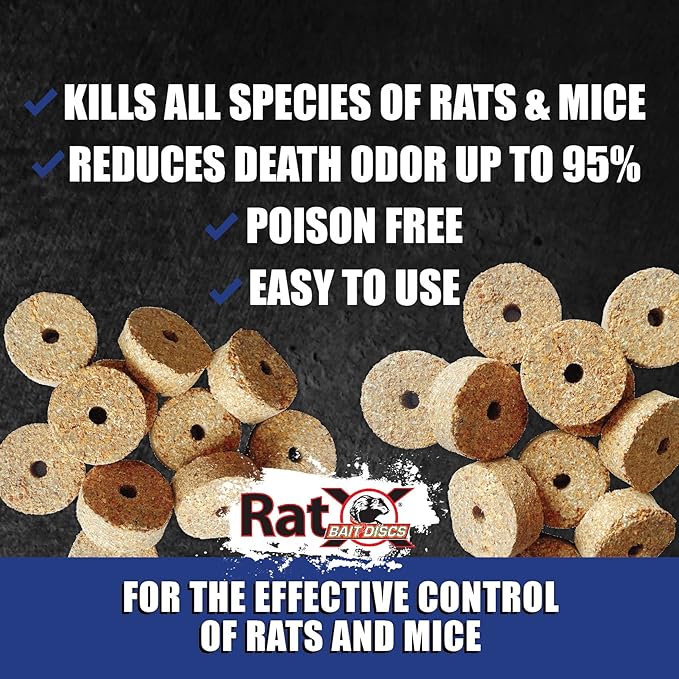 RatX Bait Discs 1 lb. Bag - Contains 45 Discs - for Indoor or Outdoor Use