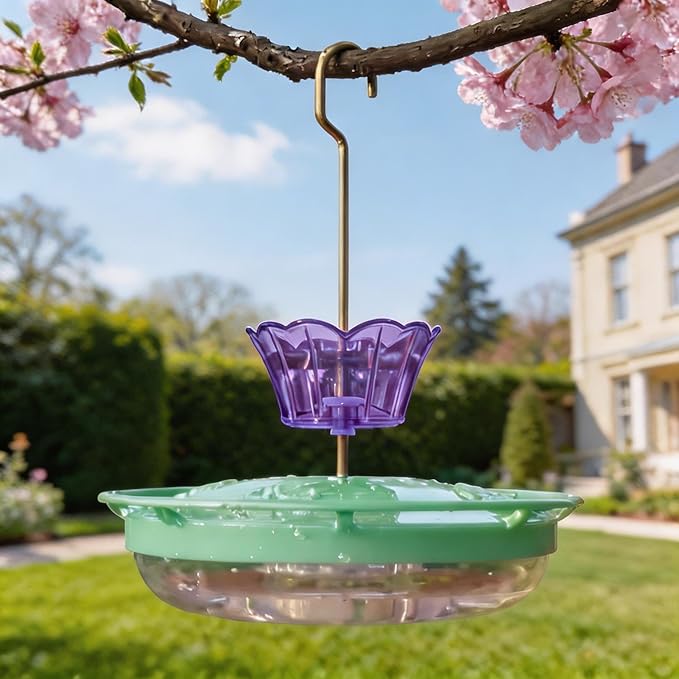 Ant Moat for Hummingbird Feeder - 3 OZ x 4 Pack Insect Guard with Large Capacity (Purple)