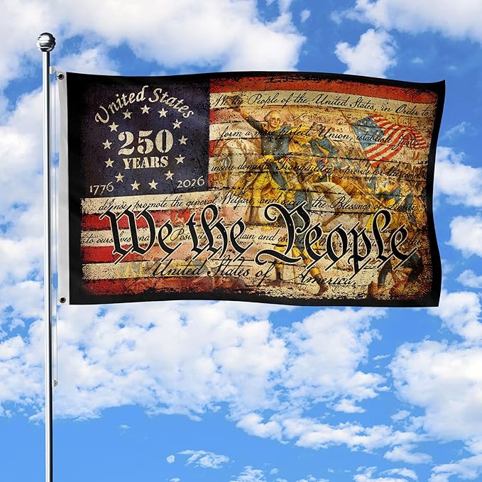 250 Anniversary Usa Flag, Commemorative House Flags, Two-sided Design 3x5 Ft, Patriotic Flags 4