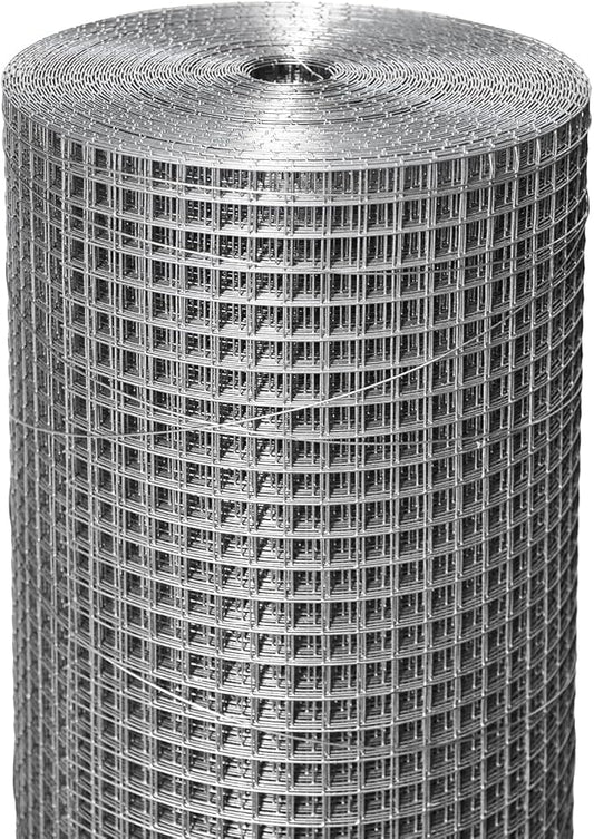 Hardware Cloth 1/4 in. 48in. x 100ft. Hot-dip Galvanized After Welding, 23 Gauge, Wire Fence Roll Chicken Wire Mesh Roll Garden Fencing
